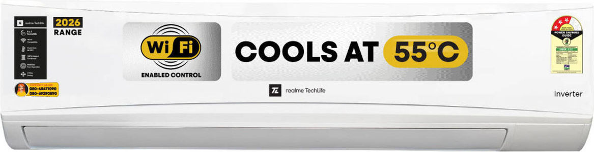 realme 153IAA26WRMS 1.5 Ton 3 Star Inverter Split Air Conditioner