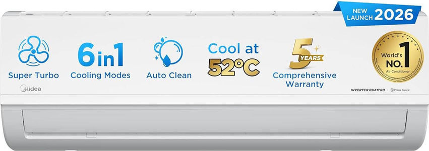 Midea MAI12SD3R36F0 1 Ton 3 Star Inverter Split Air Conditioner
