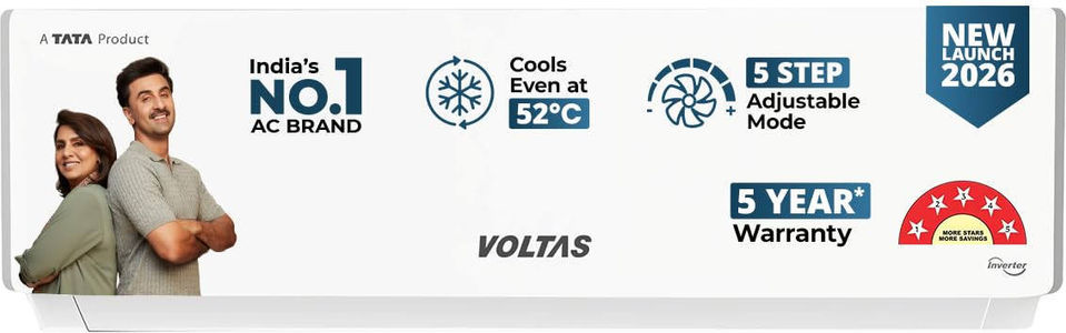 Voltas 245INV VECTRA PLUSH 1.99 Ton 5 Star Inverter Split Air Conditioner