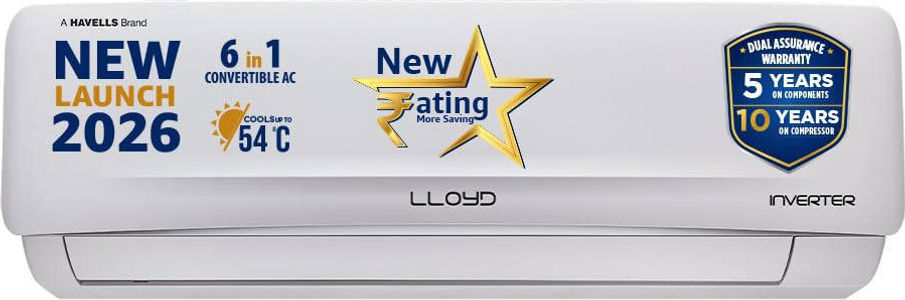 Lloyd GLS24I3GGCSR 2 Ton 3 Star Inverter Split Air Conditioner
