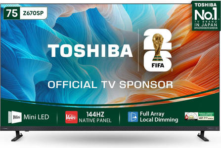 Toshiba 75Z670SP 75 inch UHD Smart Mini LED TV