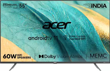 Acer H Series AR55AR2851UDPRO 55 inch UHD Smart LED TV