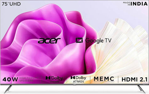 Acer I Series AR75GR2851UDFL 75 inch UHD Smart LED TV