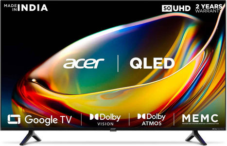 Acer V Series AR50GR2851VQD 50 inch UHD Smart QLED TV