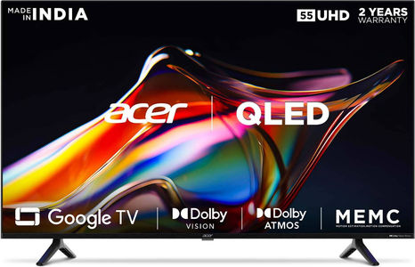 Acer V Series AR55GR2851VQD 55 inch UHD Smart QLED TV
