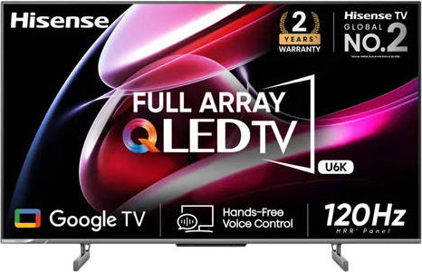 Hisense 65U6K 65 inch UHD Smart QLED TV