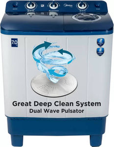 Midea 7 Kg Semi Automatic Front Load Washing Machine (MWMSA070PCH)