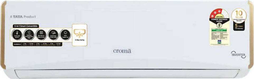 Croma CRLA018IND255957 1.5 Ton 3 Star Inverter Split Air Conditioner