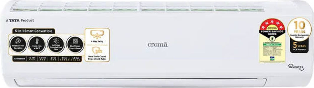 Croma CRLA012INF170268 1 Ton 5 Star Inverter Split Air Conditioner