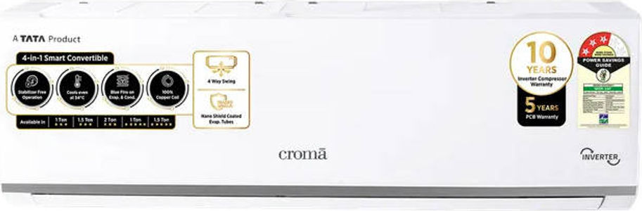 Croma CRLA018IND283259 1.5 Ton 3 Star Split Air Conditioner