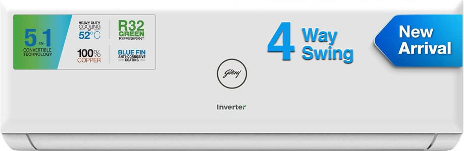 Godrej EI 18PINV4R32-WWP 1.5 Ton 4 Star Inverter Air Conditioners Air Conditioner