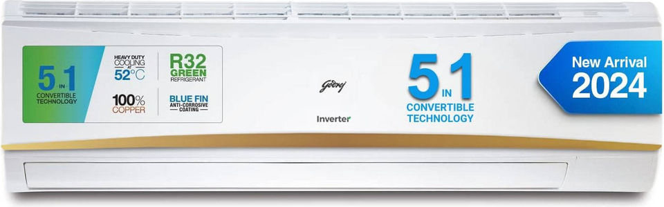Godrej EI 30LINV3R32-WWR 2.5 Ton 3 Star Inverter Air Conditioners Air Conditioner