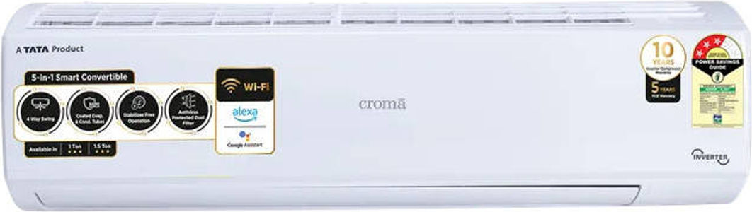 Croma CRLAS12IND170262 1 Ton 3 Star Inverter Split Air Conditioner