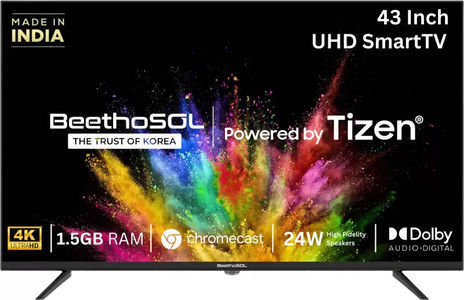 BeethoSOL LEDTZBG4362UHD37-DN 43 inch UHD Smart LED TV