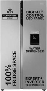 Haier HRS-682SWDU1 596 L 3 Star Inverter Frost Free Side By Side Door Refrigerator