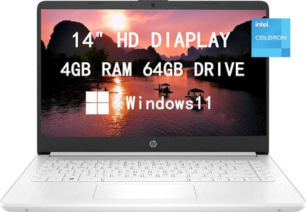 HP 14-dq0052dx (685K1UA) Laptop (14 Inch | Intel Celeron Quad Core | 4 GB | Windows 11 |)