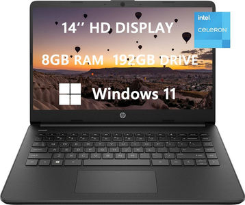 HP 14-dq0051dx (685K0UA) Laptop (14 Inch | Intel Celeron Quad Core | 4 GB | Windows 11 |)