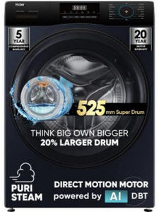 Haier 9 Kg Fully Automatic Front Load Washing Machine (EFL90-DM14IBIEBK)