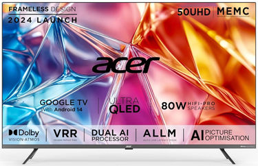 Acer Super Series AR50QDXGU2875AT 50 inch UHD Smart QLED TV