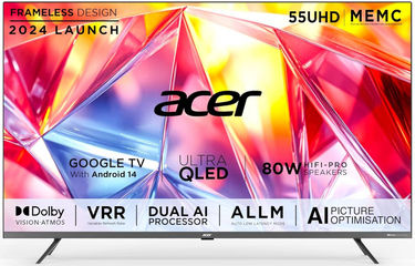 Acer Super Series AR55QDXGU2875AT 55 inch UHD Smart QLED TV
