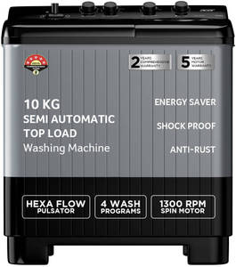 Acer 10 Kg Semi Automatic Top Load Washing Machine (AR10SAMBGL124D)