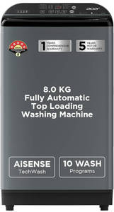 Acer 8 Kg Fully Automatic Top Load Washing Machine (AR80QFATLH1C1IG24D)