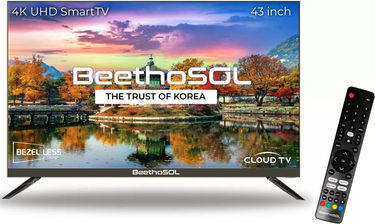 BeethoSOL LED4kBG4390UHDQ25-EK 43 inch UHD Smart LED TV