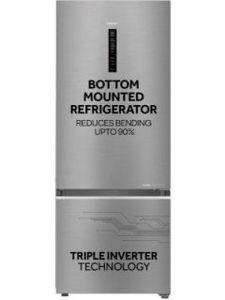 Haier HEB-363TS-P 355 L 3 Star Inverter Frost Free Bottom-Mount Freezer Refrigerator