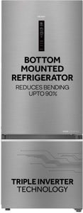 Haier HEB-363TS-P 355 L 3 Star Inverter Frost Free Bottom-Mount Freezer Refrigerator