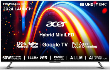 Acer M Series AR65UDMGR2885AT 65 inch UHD Smart QLED Mini LED TV