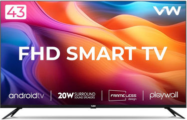 VW Playwall Frameless Series VW43F2 43 inch Full HD Smart LED TV