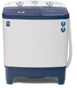 Midea 7 Kg Semi Automatic Top Load Washing Machine (MWMSA070PPG(BW))