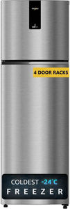 Whirlpool NEO DF278 PRM Radiant Steel(2S)-TL 235 L 2 Star Inverter Frost Free Double Door Refrigerator