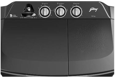 Godrej 8 Kg Semi Automatic Top Load Washing Machine (WSEDGE CLS 80 5.0 PRA SLGR)