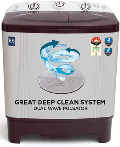 Midea 6.5 Kg Semi Automatic Top Load Washing Machine (MWMSA065PPG(MW))