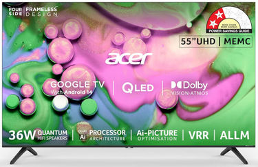 Acer V Pro AR55QDQGR2851AD 55 inch UHD Smart QLED TV