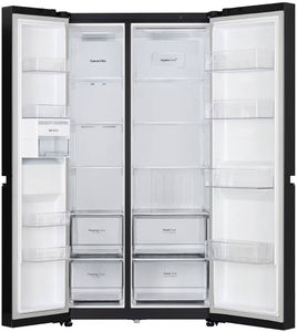 LG GL-B257EES3 650 L 3 Star Inverter Frost Free Side By Side Door Refrigerator