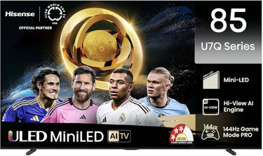 Hisense 85U7Q 85 inch UHD Smart QLED Mini LED TV
