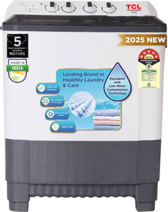 TCL 8.5 Kg Semi Automatic Top Load Washing Machine (TWT85-P103PW)