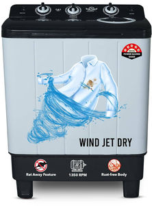 Power Guard 6.5 Kg Semi Automatic Top Load Washing Machine (PG65WM-Bk-OP)