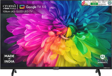 Croma CREL043UGQ333850 43 inch UHD Smart QLED TV