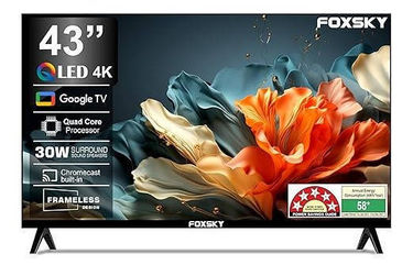 FOXSKY FS43GATV 43 inch UHD Smart QLED TV