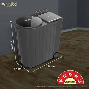 Whirlpool ACE XL 12 DMIX GRAPHITE GREY (10YR) 12 Kg Semi Automatic Machines Washing Machine