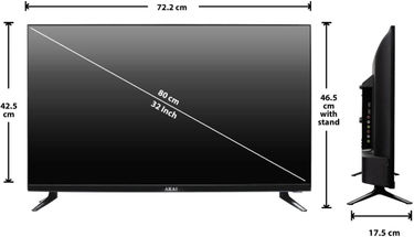 Akai AKLT32S-DFL9W 32 inch HD ready Smart LED TV