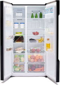 AmazonBasics AB2022RFSBS02 564 L Inverter Frost Free Side By Side Door Refrigerator