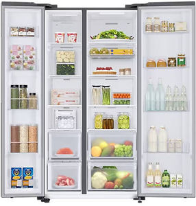 Samsung RS76CG8113SL 653 L 3 Star Inverter Side By Side Door Refrigerator