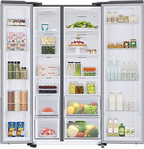 Samsung RS76CG8003S9 653 L 3 Star Inverter Frost Free Side By Side Door Refrigerator