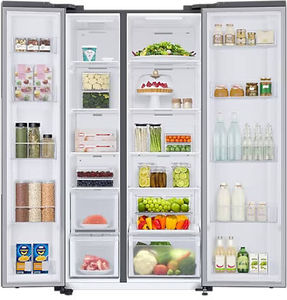 Samsung RS76CG80X0S9 653 L 2 Star Inverter Direct Cool Side By Side Door Refrigerator
