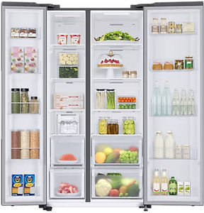 Samsung RS76CG8103S9 653 L 3 Star Inverter Direct Cool Side By Side Door Refrigerator