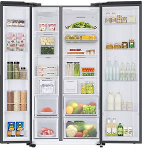 Samsung RS76CG8133B1 644 L 3 Star Inverter Direct Cool Side By Side Door Refrigerator